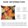 thumbnail image 5 of JEUXUS  Maple Pillowcases  Autumn Leaves Fall Tree Leaf Plant Throw Pillow Covers Cushion Square for Men Women Sofa Bed, 5 of 5