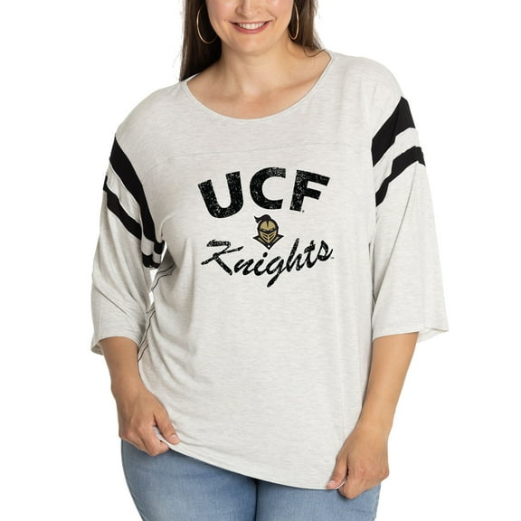 Women's  Ash UCF Knights Sabrina 3/4-Sleeve Jersey T-Shirt