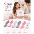 thumbnail image 4 of HIALTODAY No Show Socks Womens 6 pairs, Low Cut Invisible Cotton Ankle Socks for sport or leisure,Size 9-11, 4 of 5