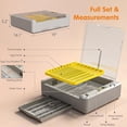 thumbnail image 5 of 36 Egg Incubator for Hatching Eggs with Automatic Egg Turning, Digital Temperature & Humidity Control, Built-in Egg Candler & Water Tank, LED Display, Chicken Incubators for Ducks/Quail/Goose/Pigeon, 5 of 6