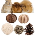 thumbnail image 4 of Juego de bolas hechas a mano de madera Natural Bling Bling para mascotas pequeñas accesorios de juguete para hámster rata y ratones, 4 of 9