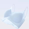 thumbnail image 3 of Ohufall Womens Seamless Bra with Thin Strap V Neck Bra Comfort Daily Underwear, 3 of 5