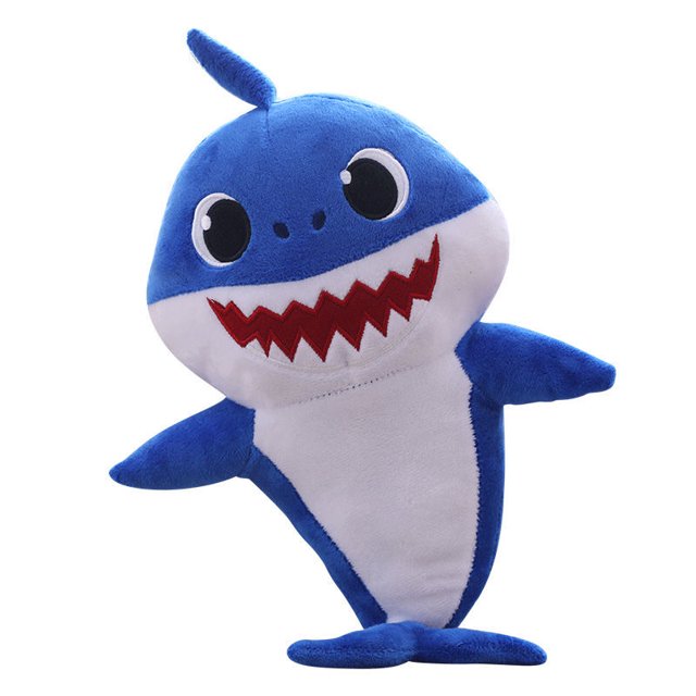 25cm Baby Sharking Plush Soft Baby Doll Cartoon Stuffed Plush Toys for Boy Girl, Blue