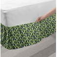thumbnail image 2 of Avocado Bed Skirt, Repeating Sliced and Whole Organic Healthy Fruit, Elastic Bedskirt Dust Ruffle Wrap Around for Bedding Decor, 4 Sizes, Sea Blue Apple Green, by Ambesonne, 2 of 2