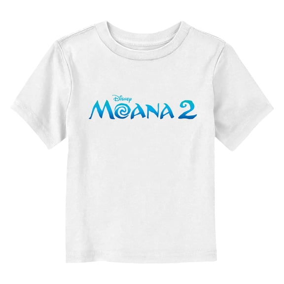 Toddler's Moana 2 Official Movie Logo Blue  Graphic T-Shirt