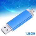 thumbnail image 1 of Unidad Flash USB OTG U Disco Almacenamiento de Datos de Alta Capacidad Azul para Teléfono y PC, 1 of 8