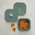 thumbnail image 3 of Austin Baby Co Silicone Collapsible Snack Bowl for Toddler and Kids – Reusable Snack Container with Two Specialized Lids – BPA free, Dishwasher Safe and Leakproof for Babies (Camper Sage Green), 3 of 12