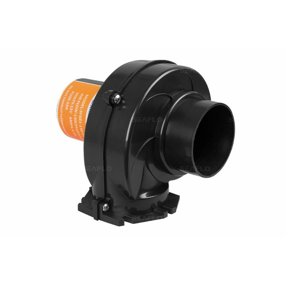 SEAFLO 01Series Flange/Flex Mount Bilge Blower 130CFM, 12VDC