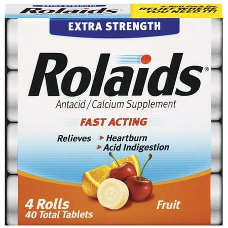 McNeil Rolaids Antacid/Calcium Supplement, 40 ea