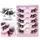 thumbnail image 1 of Zhuge 5 pares de pestañas de visón tenues, pestañas postizas de volumen natural, pestañas postizas, medias 33, 1 of 3