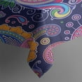 thumbnail image 3 of Rectangle Waterproof Tablecloth 60×84 Inch, Gypsy Bohemian Style Art Pattern Reusable Indoor/Outdoor Durable Table Cover for Party Kitchen Dinner Room Decor, 3 of 5