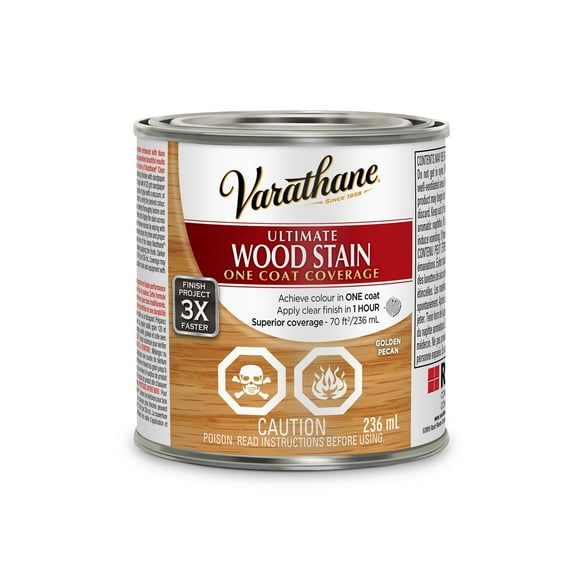 Varathane Ultimate Oil Base Golden Pecan Wood Stain, 236 mL