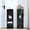 Black, variant on Leavader 2 Pack 4 Tier Tall Narrow Bookcase Display Shelf, Media Tower CD DVD Storage Cabinet for Home Office, 34.43x9.25x11.61 Inch Each,Freestanding Space Saving Organizer,Walnut