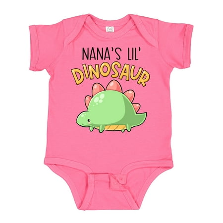

Inktastic Nana s Lil Dinosaur with Cute Stegosaurus Gift Baby Boy or Baby Girl Bodysuit