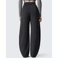 thumbnail image 7 of G4Free Smoofit Fleece Lined Women's Baggy Barrel Sweatpants Wide Leg Casual Pants with Pockets, 7 of 7