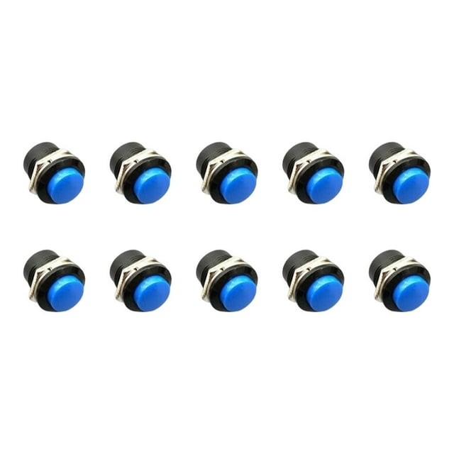 Seitruly Botón pulsador de 100 piezas, tamaño compacto, pieza reemplazada, interruptor de presión, accesorios mejorados exquisitos, Videojuegos y accesorios Azul
