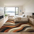 thumbnail image 3 of ODIKA 5'x7' Machine Washable Non-Slip Area Rug, Abstract Taupe High Traffic Rug, Beige, 1165089, 3 of 7