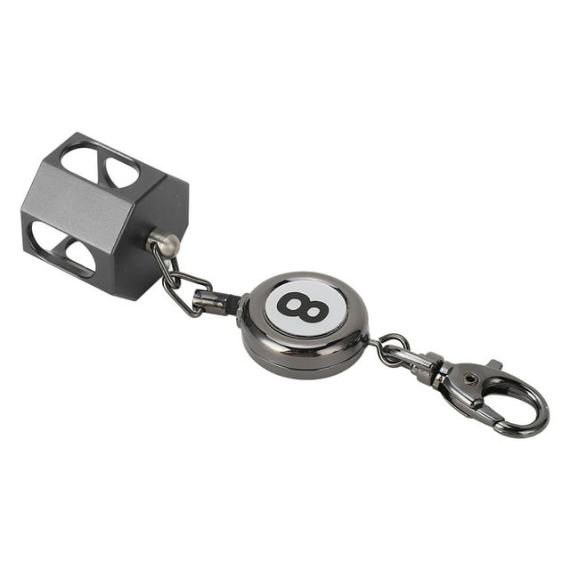 Retractable Billiards Pool Cue Chalk Holder, Box for Convenient and Easy Access, Durable Zinc Alloy and Materials