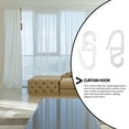 thumbnail image 3 of 300pcs Plastic Curtain Hook Durable Curtain Hanger Home Shower Curtain Hanger, 3 of 7
