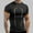 Black, variant on Men's Workout Shirts Slim Fit Athletic Bodybuilding T-Shirts Short Sleeve Comfort Quick Dry Crew Neck Gym Training Running Fitness Tee Top