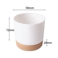 thumbnail image 2 of Flowerpot With Saucer Indoor Outdoor Drainage Holes Small Large Plant Pot, 2 of 9