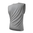 thumbnail image 5 of LTTVQM Men's Sleeveless Shirt Quick Dry Workout Tank Top Gym Muscle T Shirts Sport Athletic Running Tanks Tops Light Gray XS, 5 of 7