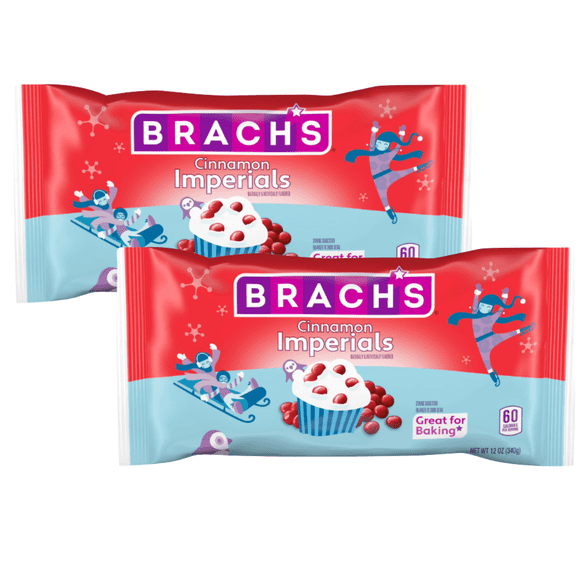 Brach’s Cinnamon Imperials Hot Cinnamon Candy, 2 Pack, 12 oz each