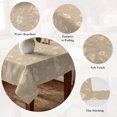 thumbnail image 5 of Beige Floral Table Cloth Waterproof Tablecloths, Vintage Spring Botanical Flowers Tablecloth Dining Table Cover for Kitchen Party Tabletop Outdoor, Rectangle Tablecloth 60x84 Inch, 5 of 9