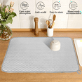 thumbnail image 5 of 3PCS Dish Drying Mat,Absorbent Microfiber Dishes Drainer Mats,Size Drainer Pads for Kitchen Counter,Coffee 24 X 17Inch, 5 of 7