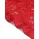 thumbnail image 5 of INSPIRE CHIC Blusa de encaje con cuello de volantes elegante para mujer, manga 3/4, talla XL, rojo brillante, 5 of 6