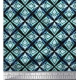 thumbnail image 1 of Soimoi Black Cotton Poplin Fabric Arrow & Diamond Geometric Fabric Prints By Yard 42 Inch Wide, 1 of 3