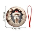 thumbnail image 2 of Lilgiuy Fun Christmas Animals Ornaments, Sheep Christmas Ornaments Acrylic Farm Christmas Tree Decorations Hanging Pendant, Adults Men Friend Dad Xmas Ornaments Home Decor Gifts, 2 of 6