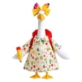 thumbnail image 2 of Back to Sch-ool Goose Outfit with Bow Backpack Pencil Decor Fits 17 23 Inch Porch Lawn Statue, Figurine Sold Separately, 2 of 5