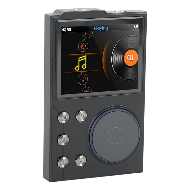 Reproductor audible Portátil, Pantalla HD de 2.4 Pulgadas Sin Pérdida de Sonido 5.3 Transferencia Inalámbrica Hifi Música Compatibilidad Amplia del reproductor para El