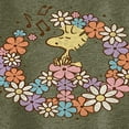 thumbnail image 3 of Peanuts - Floral Peace Sign - Woodstock - Juniors High Neck Tank Top, 3 of 6