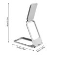 thumbnail image 2 of BotaniNest Upgraded Back Clip Type 360° Folding Bracket Fully Adjustable Foldable Desktop Phone Holder Cradle Dock, 2 of 6