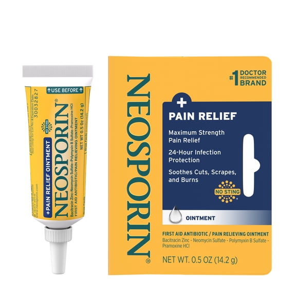 Neosporin   Pain Relief Dual Action Topical Antibiotic Ointment, .5 oz