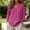 Hot Pink, variant on Linen Shirts for Women Long Sleeve V Neck Linen Apparel Linen Blouses for Women Linen Popover Shirt Women Linen Blend Tops Relaxed Fit Casual Linen Collared Shirt Womens Gauze Tops,Gray,L