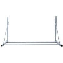 Topcobe Wall-Mounted Folding Tire Storage, 30.5" to 50.5" Wide, Supports 300 lb, Practical Equipment, Silver