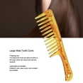 thumbnail image 3 of Large Wide Tooth Comb, Smooth  Anti Static Hair Comb Fashionable Appearance Portable  for Woman for Wet Dry Hair, 3 of 7