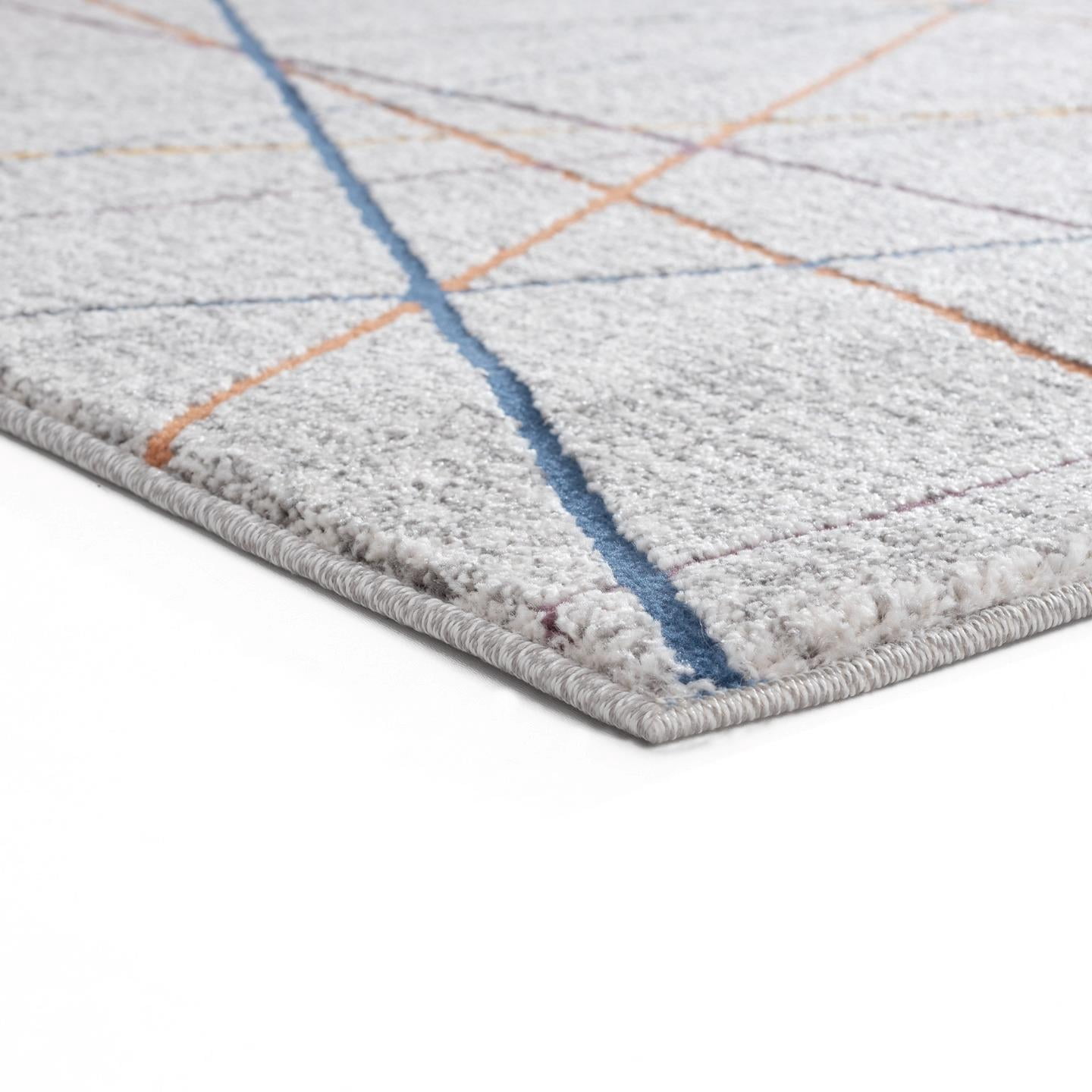 LUXE WEAVERS Abstract Lines Art Multi 8x10 Area Rug for Living Room