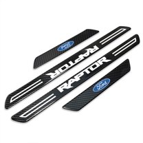 Ford F-150 Raptor Black Real Carbon Fiber 4 Universal Door Sill Protector Guard