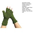 thumbnail image 7 of harmtty Winter Gloves Unisex Half-finger Thermal Gloves Soft Fleece Elastic Wrist Anti-slip Windproof Extended Wrist Ideal for Winter Weather Writing Typing 1 Light Purple, 7 of 7