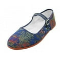 thumbnail image 2 of Women's Mary Jane Shoes Brocad Flat Slip On Cotton Ballet Colors, 2 of 2