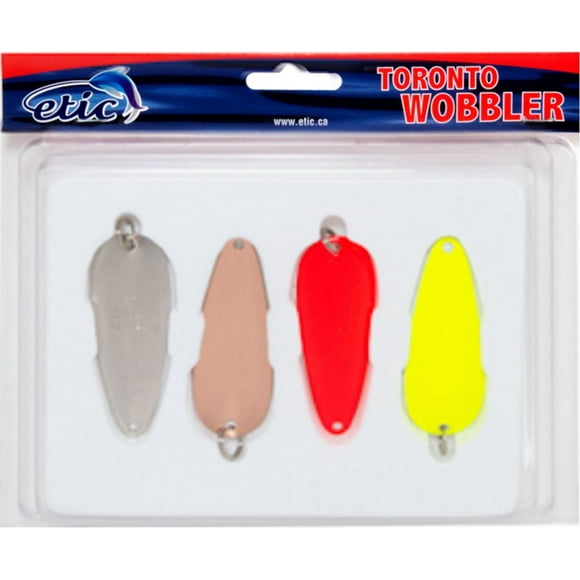 Etic 502-250X Toronto Wobbler Spoon Kit, Nickel 4 Pack, Spoon Kit, Nickel 4 Pack
