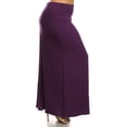 thumbnail image 2 of Women's Plus Size Flowy Solid Maxi Skirt for Everyday Wear, 2 of 6