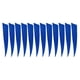 thumbnail image 2 of 12 Uds. Flechas de tiro con arco de 4 pulgadas, paletas de goteo, Fletchings de s naturales, eje de flecha DIY Azul Zulema Piezas de Fletchings, 2 of 8