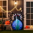 thumbnail image 2 of HOMCOM Décoration de Pelouse Gonflable 4 Pieds Long Halloween Araignée Effrayante LED, 2 of 8