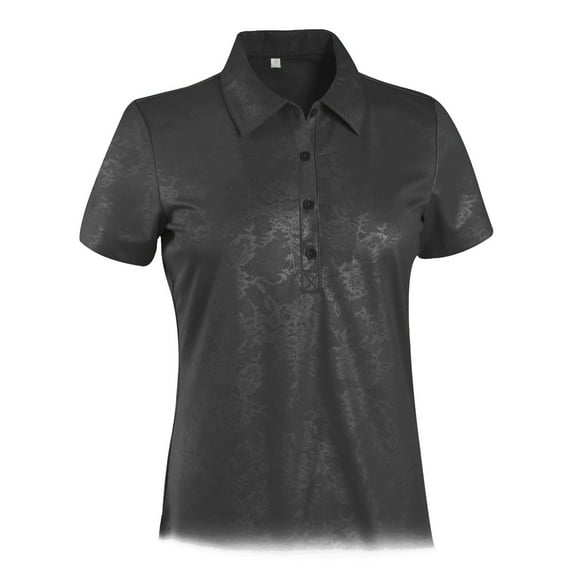 Monterey Club Women's Rosy Emboss Texture Golf Polo Shirt #2433