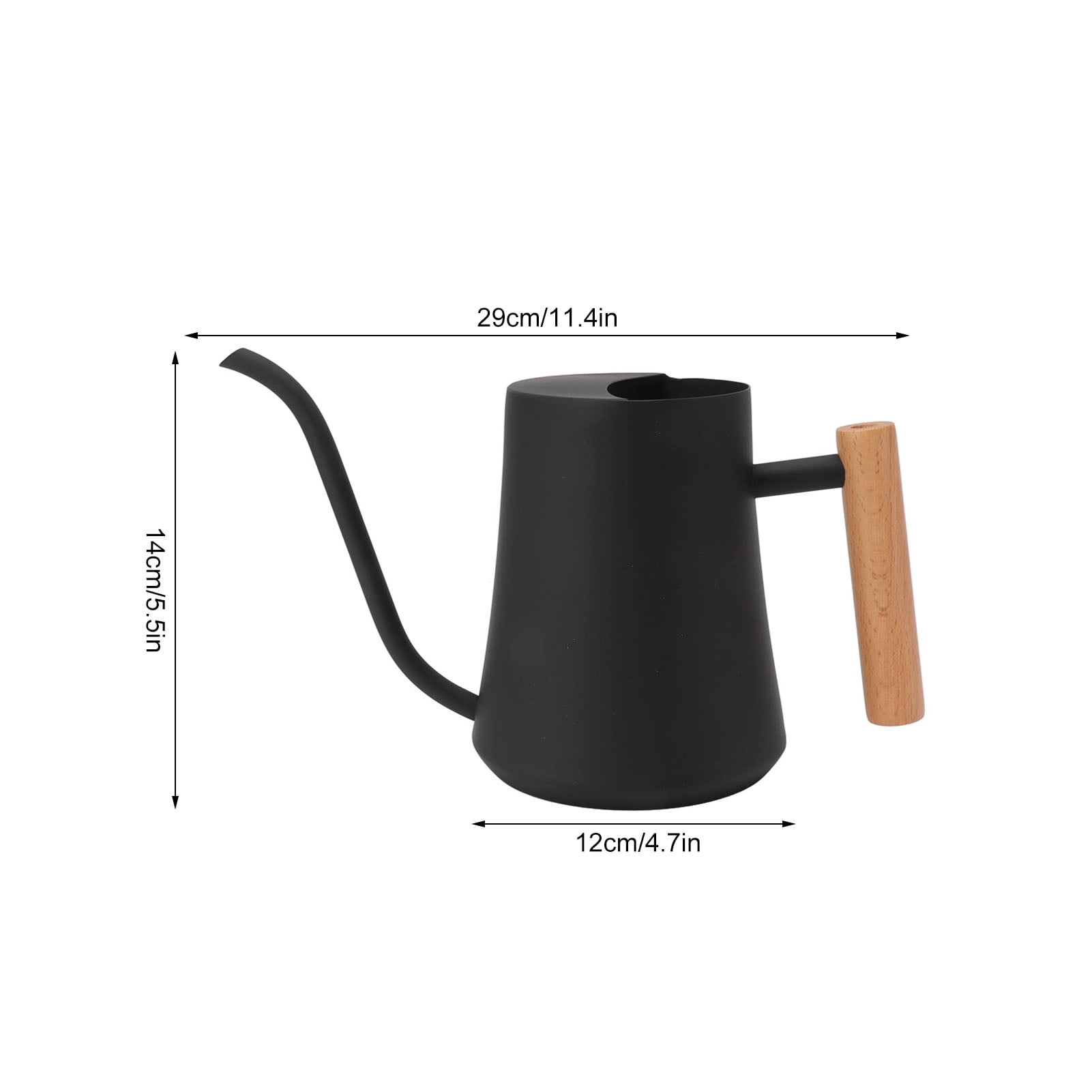Durable Stainless Steel Watering Can With Long Spout, 1000ml For Indoor/Outdoor Plants